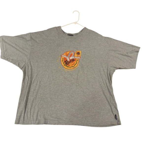 Rocawear Shirt Mens 2XL Gray Graphic Logo Short Sleeve 100% Cotton Streetwear - Picture 1 of 10